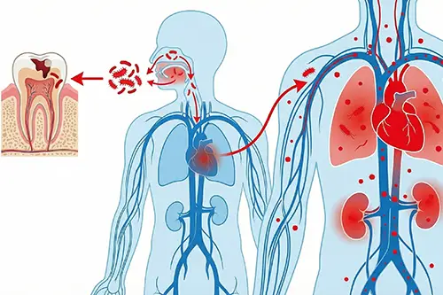敗血症のイメージイラスト