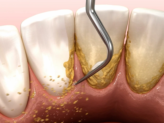 歯石除去のイメージ図